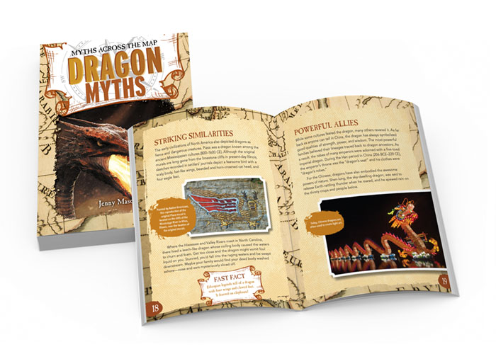 Dragon Myths Book Spread